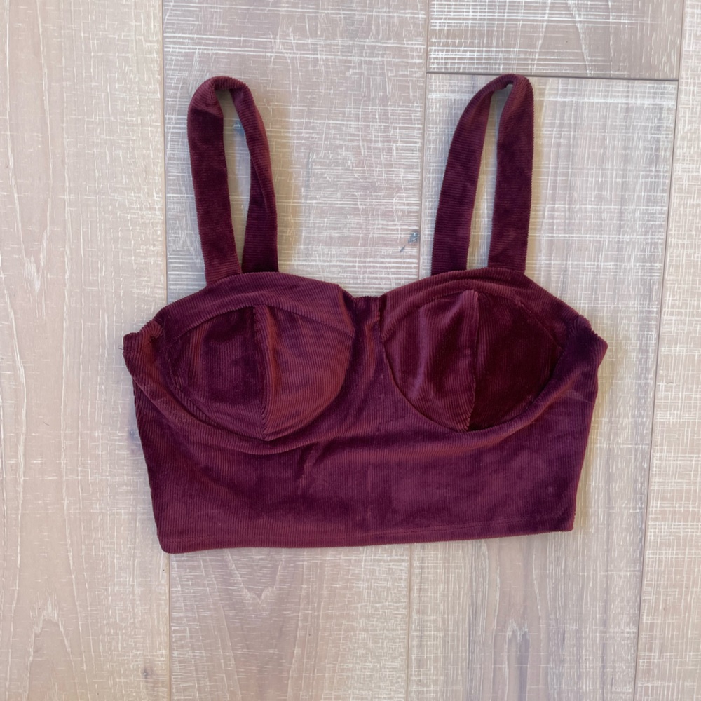Burgundy top